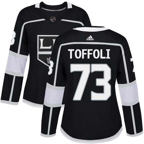 Adidas Los Angeles Kings #73 Tyler Toffoli Black Home Authentic Women Stitched NHL Jersey
